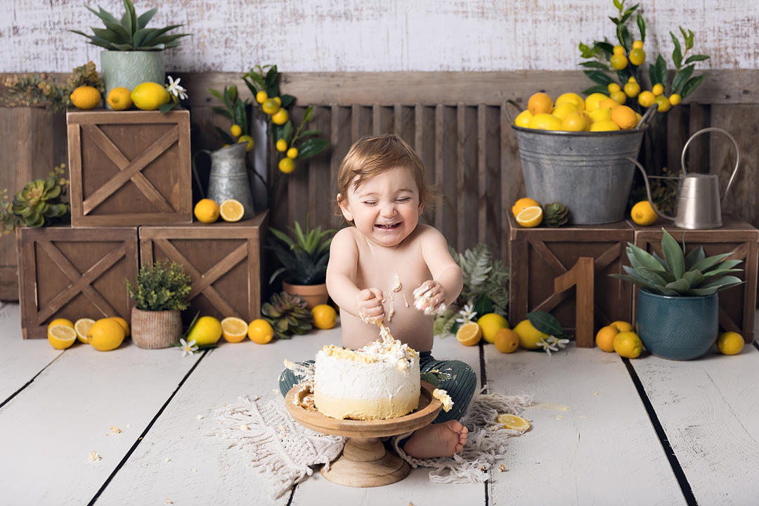 Anniversaire de bébé thème citrons